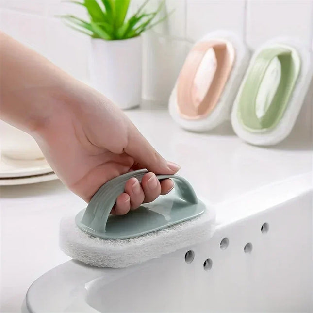 Multi-purpose Bathroom Bathtub Washbasin Cleaning Brush Toilet Kitchen Glass Wall Cleaner Sponges Brushes Cleaning Tool Cleaning