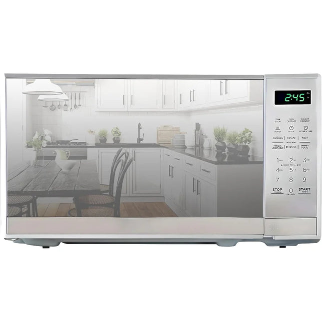 0.7 Cu Ft Microwave Oven - Stainless Steel Compact Style Microondas, Smart Countertop Kitchen Appliance With Digital Touch