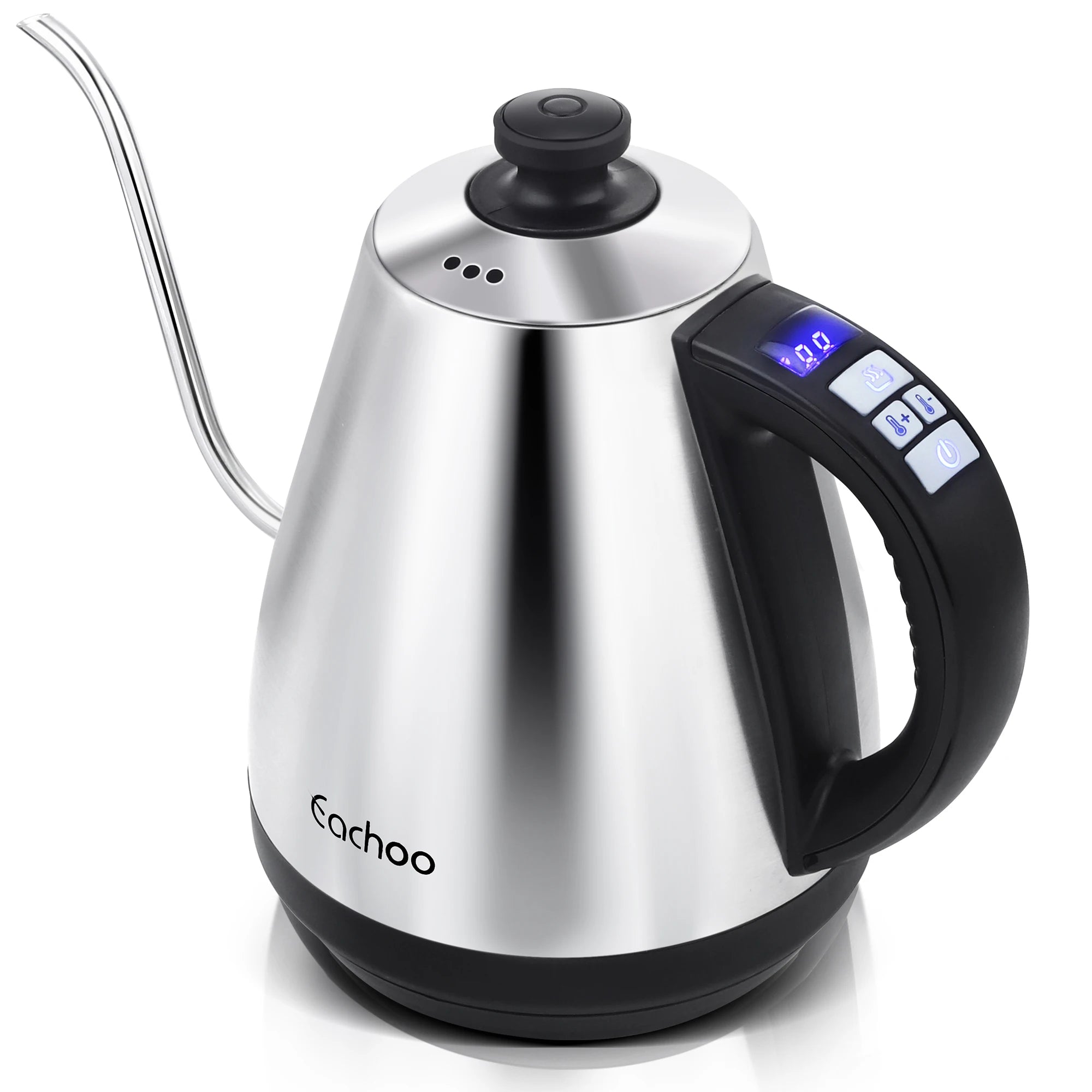 Stainless Steel Electric Gooseneck Kettle with Coffee Dripper, Pour Over Coffee Kettle with Temperature Control, LED Display
