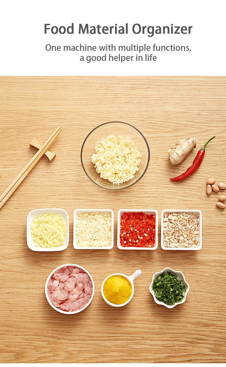 Mini Food Mixers Multi-function Garlic Grinding Chopper Food Vegetables Cutter Meat Grinders Home Kitchen Manual Garlic Press