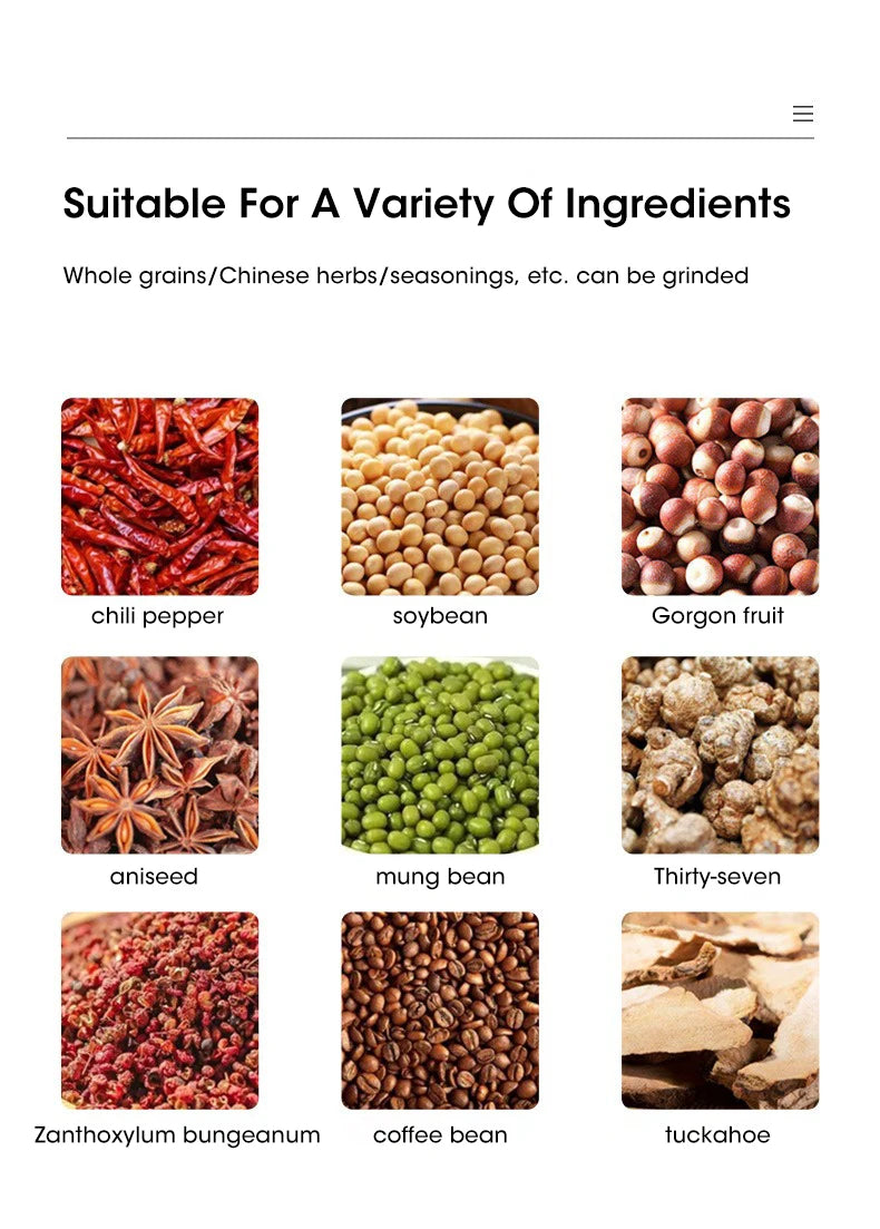Mini Electric Grinder Household 300ml Ultrafine Baby Food Pulverizer Coffee Grinder Spice Pepper Grinder Grain Mill 4 Blades