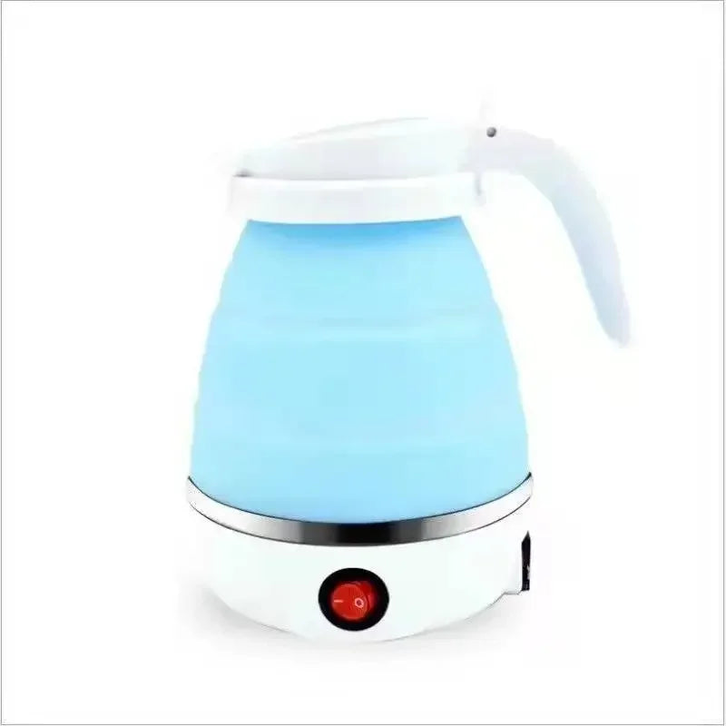 220V 0.6L Mini Folding Kettle Portable Water Heater 600W Silicone Compression Electric Kettle Home Kettle Easy To Travel Xaomi