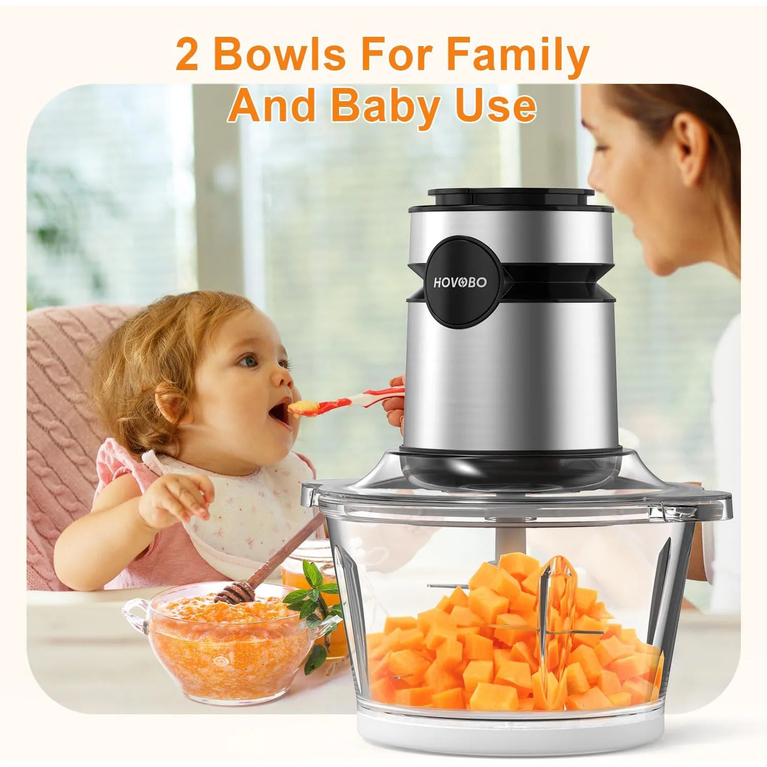 2 Speeds  500W Electric Food Processor 2L Meat Grinder Mincer kitchen Blender Food Processor Slicer Vegetable Food Chopper Meat