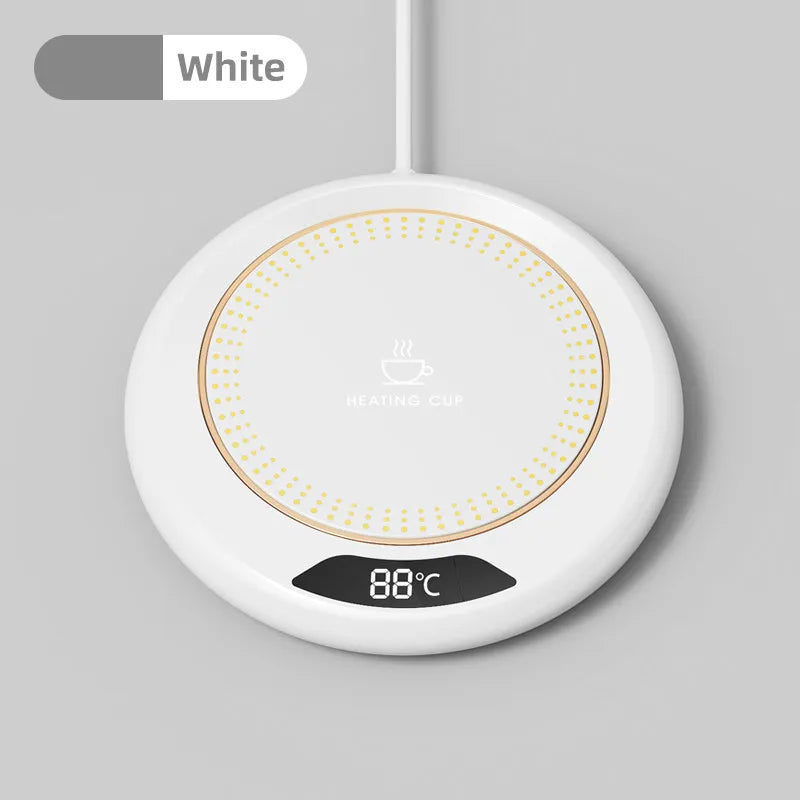 1PC Thermostatic Heating Coaster USB Home Heating Coaster 3-speed Adjustment Heating 55 Degrees Constant Temperature