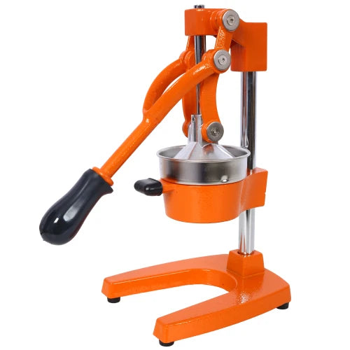 Cast Iron Citrus Juicer , Extra-Large Commercial Grade Manual Hand Press , Heavy Duty Countertop Squeezer for Fresh Orange Juice