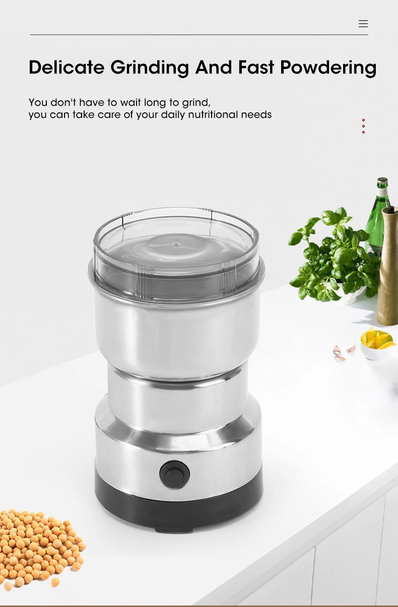 Mini Electric Grinder Household 300ml Ultrafine Baby Food Pulverizer Coffee Grinder Spice Pepper Grinder Grain Mill 4 Blades