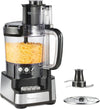 Food Processor and Vegetable Chopper, BPA Free, Stainless Steel Blades, 12 Cup Bowl, 2-Speed 450 Watt Motor, Black (70725A)